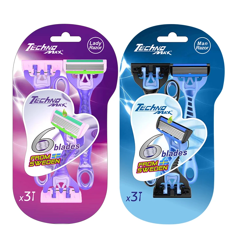 KAILI 6 Blade  Razor Shaving Razor Blades for Men Disposable Razor
