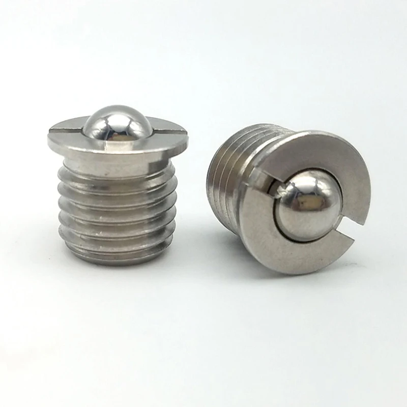 Accept Custom Order Stainless Steel Spring Loaded Plunger Slotted Flanged Ball Spring Plunger