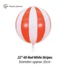 4D Strisce Rosse e Bianche