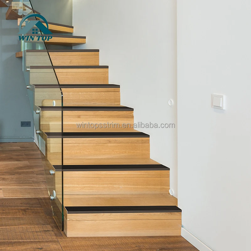 Win Top Aluminum Transition Edge Trim Stair Nosing Edging for Tile Steps Safety Anti-Slip Aluminium Stair Nosing