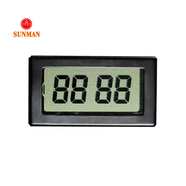 Customized lcd conductive zebra strip sillicon rubber 7-segment-lcd clock tn display