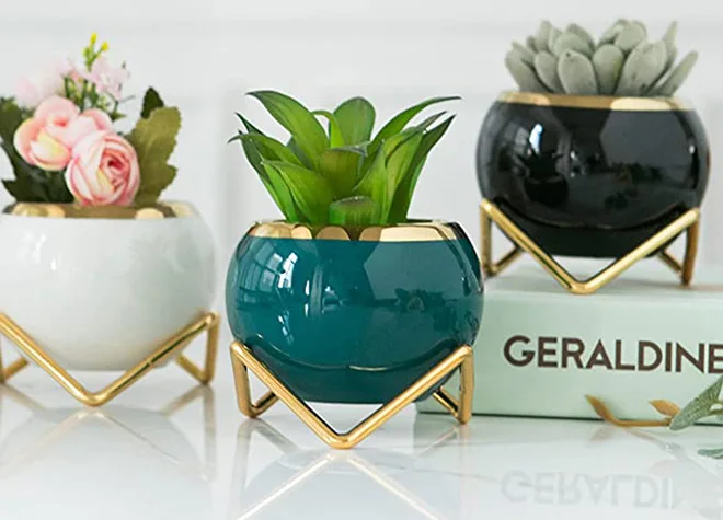 Wholesale Creative Mini Ceramic Succulent Planter Pots