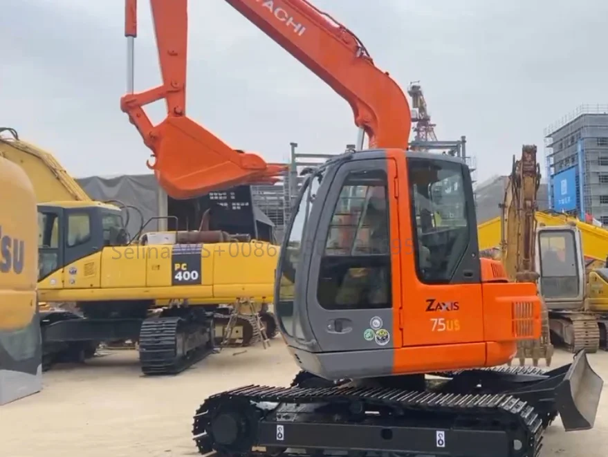 Original Used ZX75US ZX75 US ZX 75US Hitachi Hydraulic Excavator