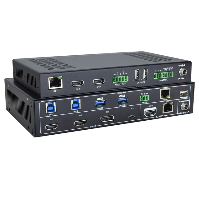 4K Switcher Equipped With Soft Codec and Matrix Output Support Poc Power Supply