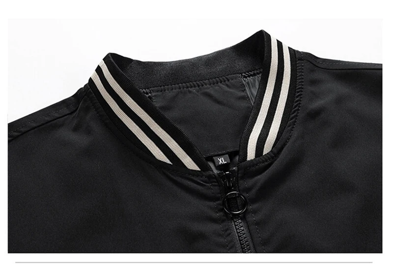 Spring Autumn Men Baseball Stand Collar Korean Style Casual Jackets And Coats Male Slim Fit Bomber Jacket_voghion.com