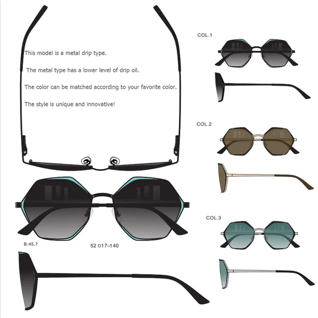 Conchen Designer Retro Gafas  Unisex Sun Glasses 2021 Vintage Custom Sunglasses