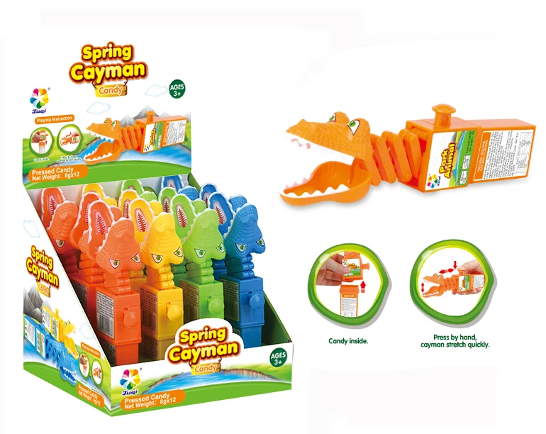 Snappy Gator Chomp Candy Toy | Telescopic Crocodile Toy Candy for Kids