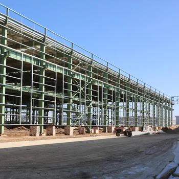 low cost prefab metal frame construction design steel structure warehouse drawings in south africa