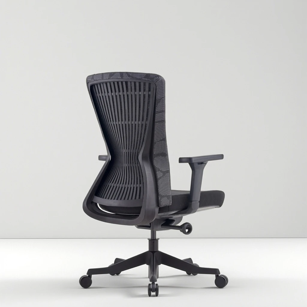 Premium Mesh Back Contoured Support Modern Ergonomic Design Stain Resistant Seat Professional Office Seating 5