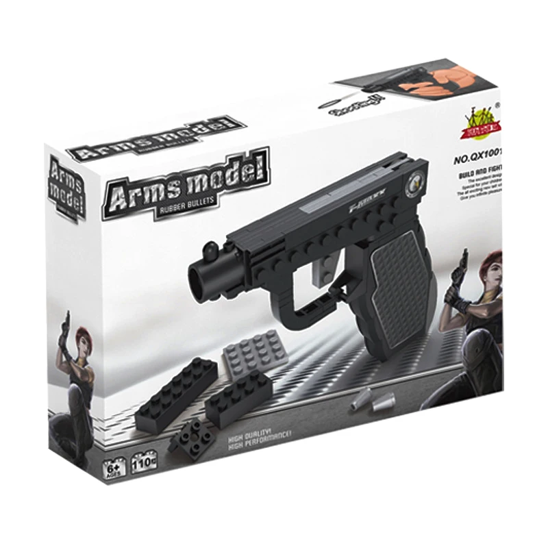 Plastic Military Building Blocks Set Mini Toy Gun Model Brick Set Pistol Toy Gun Brick Toy