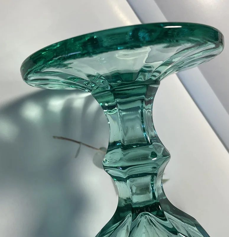 High Quality Cheap Home Wedding Decor Vintage Colored Glass Goblet