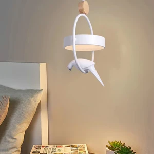 JACKSUN Nordic Style Three-Head Dining Room Chandelier New Modern Bird Pendant Lights for Children Room Bar Counter