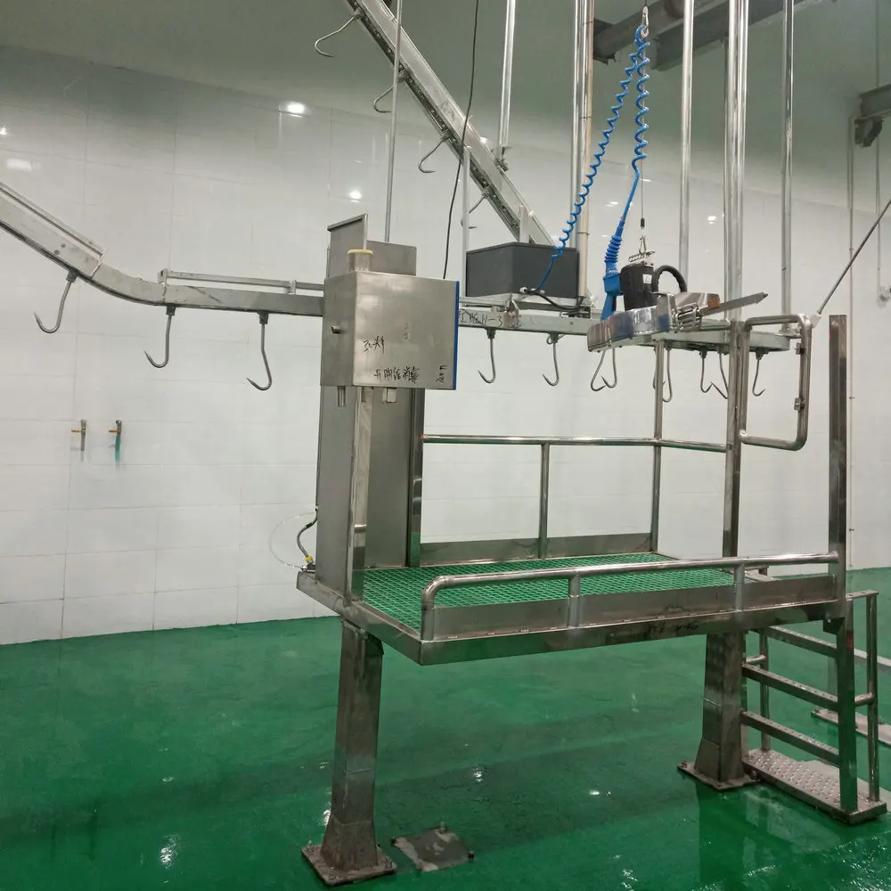 Hydraulic Cow Cattle Hide Puller Cattle Dehiding For Cattle Slaughter