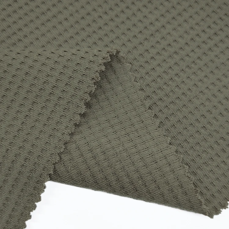 New Design Kids Cotton Waffle Fabric, China Supplier Knit 32S Waffle Fabric Fabric for T Shirt/ manufacture
