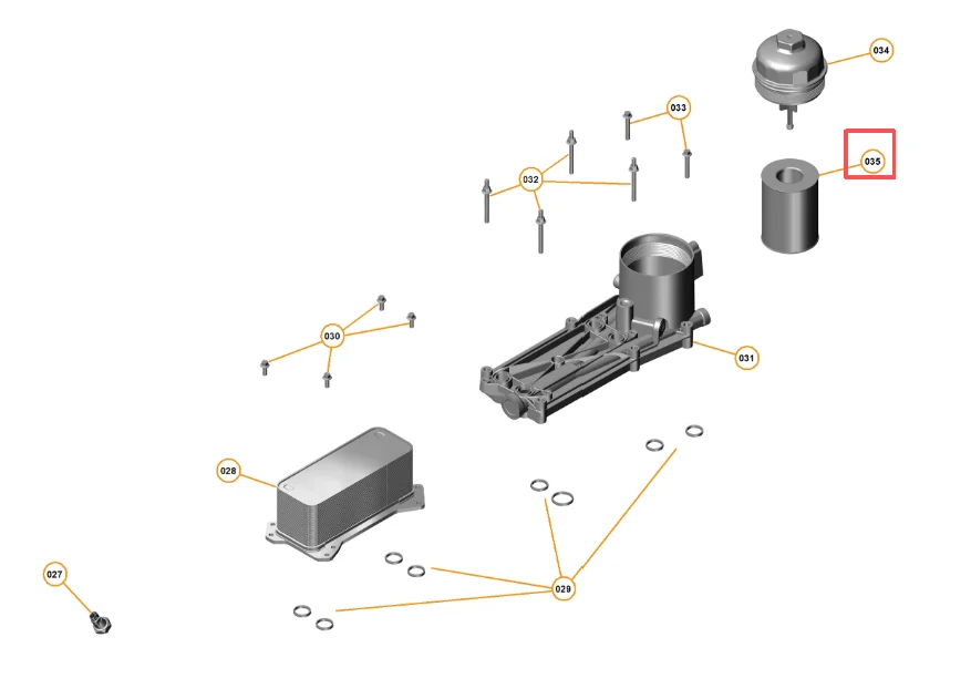 oe 11f0107cp auto parts oil filter for mclaren 720s 650s 540c 556-4