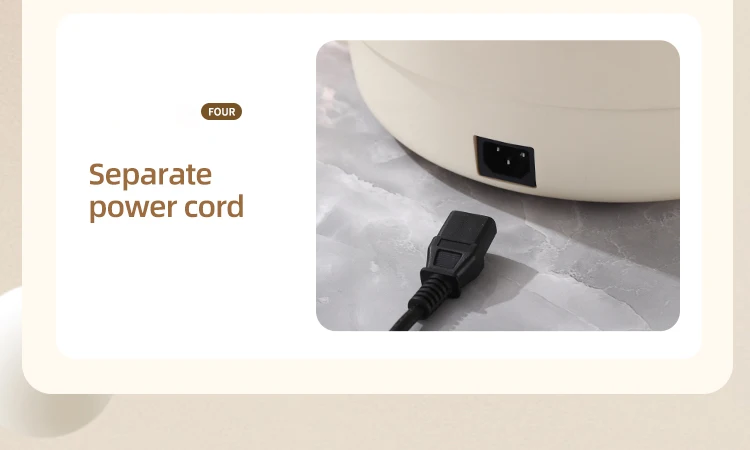 2024 New Design 2 Controller 220v 1600w Fast Working Pottery Crystal Inner Pot Kitchem 2 Compartment Electric Cooker Hot Pot