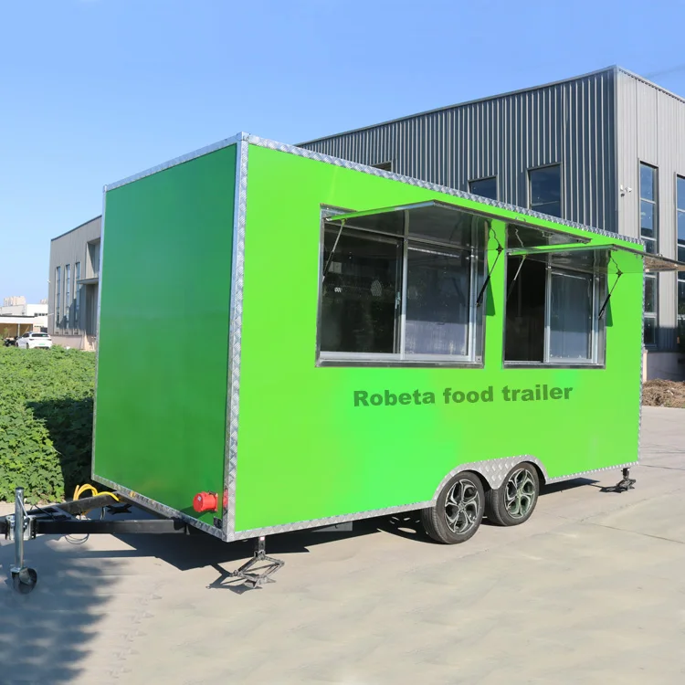 Qingdao Food Concession Trailers Fully Equipped Hot Dog Cart Food