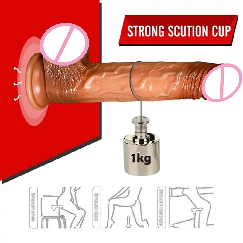 Remote Control Electric Moving Heating Dildo Realistic Lifelike Automatic Thrusting Rotating Wireless Clitoris Dildo Vibrator