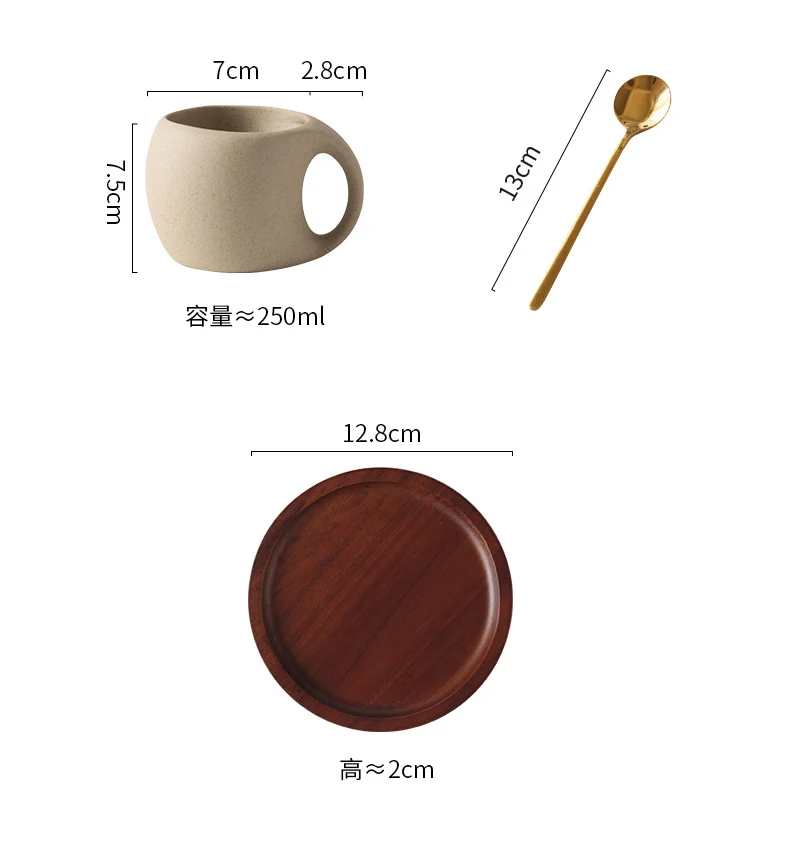 Saucer Handmade Vintage Cute Ball Shaped Porcelain Pottery Ceramic Solo