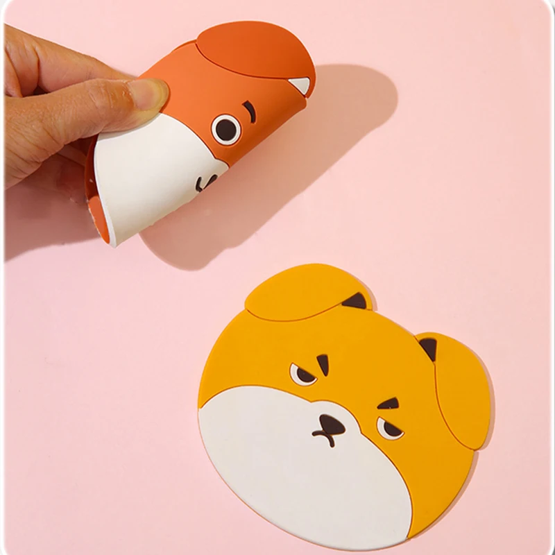 Funny Tea Pad Mug Holder Mat Coffee Table Placemats Heat-resistant Cup Custom Cute Silicone Rubber Eco-Friendly Minimalist