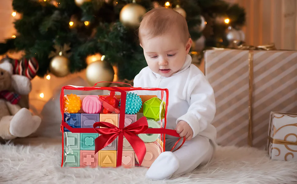 Wholesale Soft Baby Teething Toys Stacking Building Blocks for Infants Sensory Developmental Education Toys