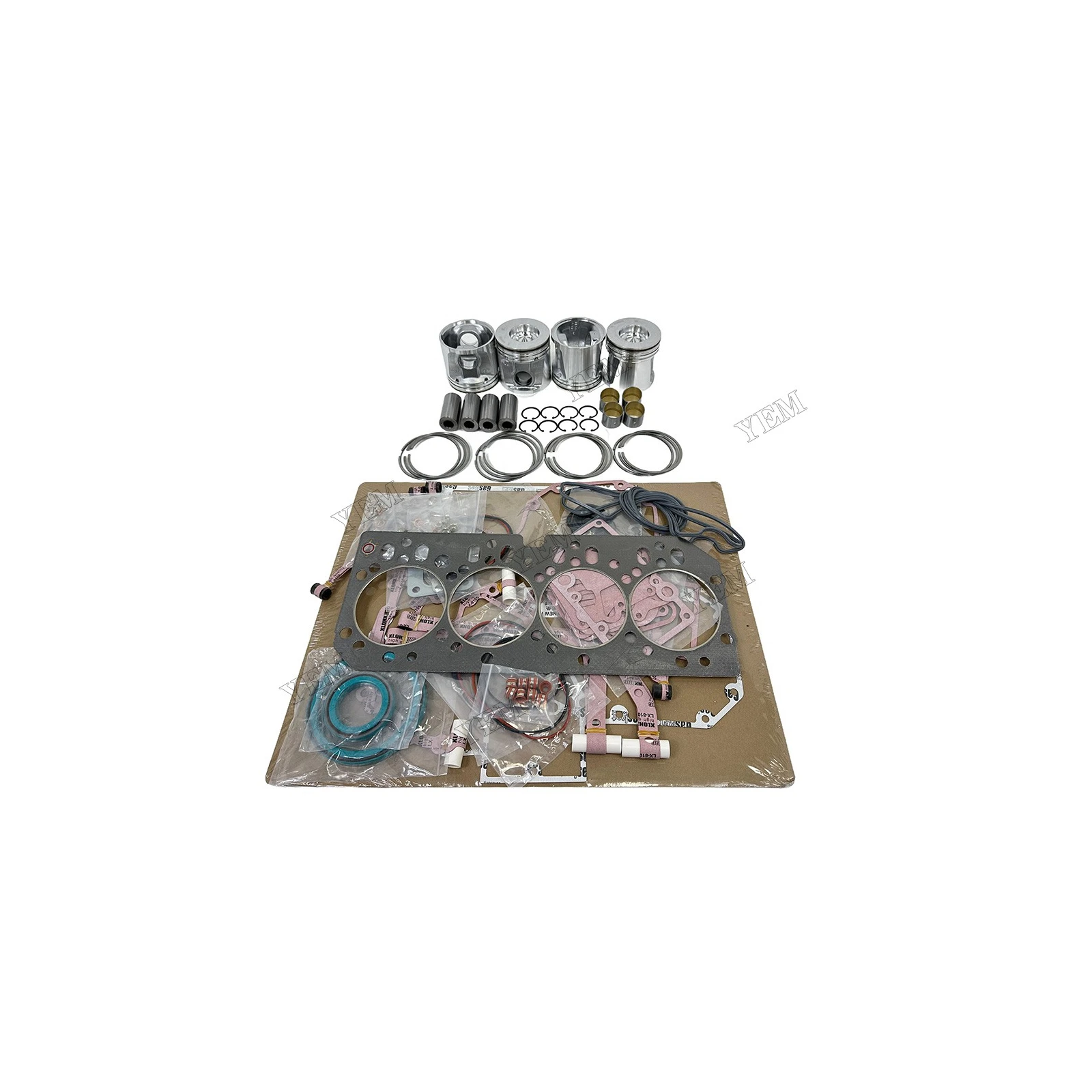 RE554414 Overhaul Kit With Piston Rings Full Gasket Set Fits for John Deere 4045 Heavy Equipment Engine Parts