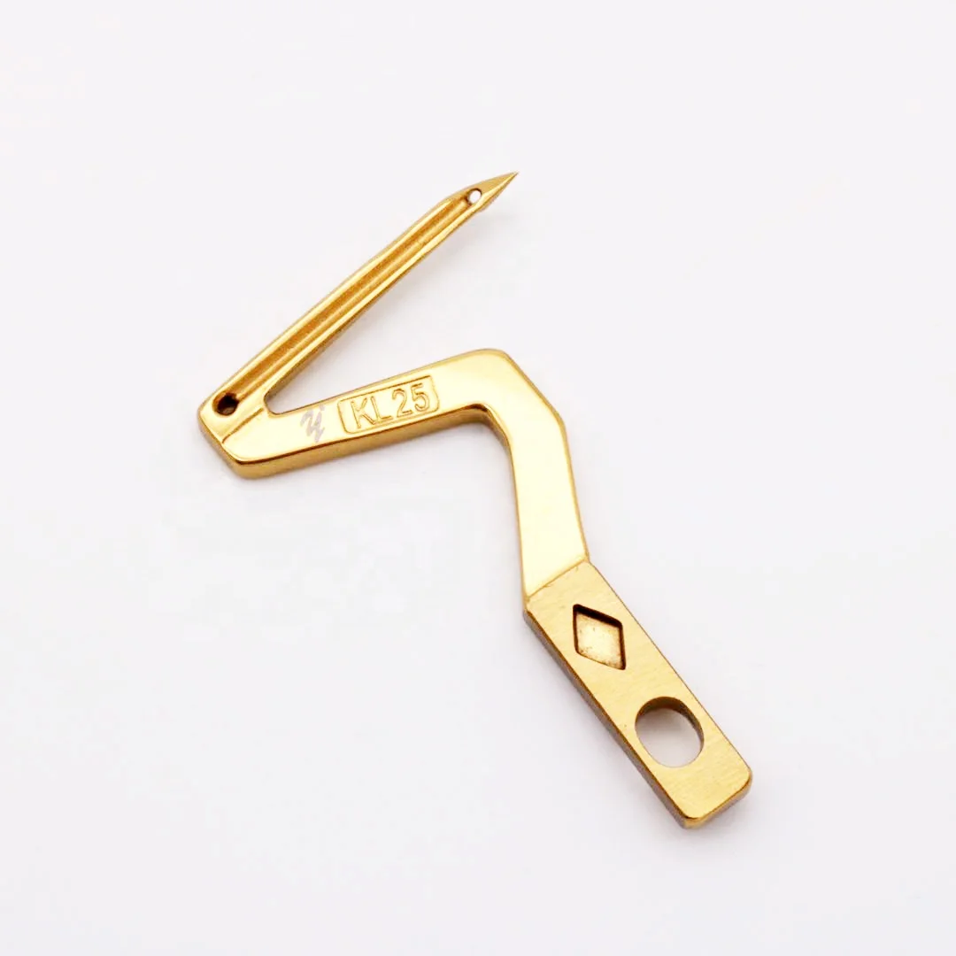 Yujie KL25 Gold Color Overlock Machine Looper for Siruba Sewing Machine Parts Lower Looper