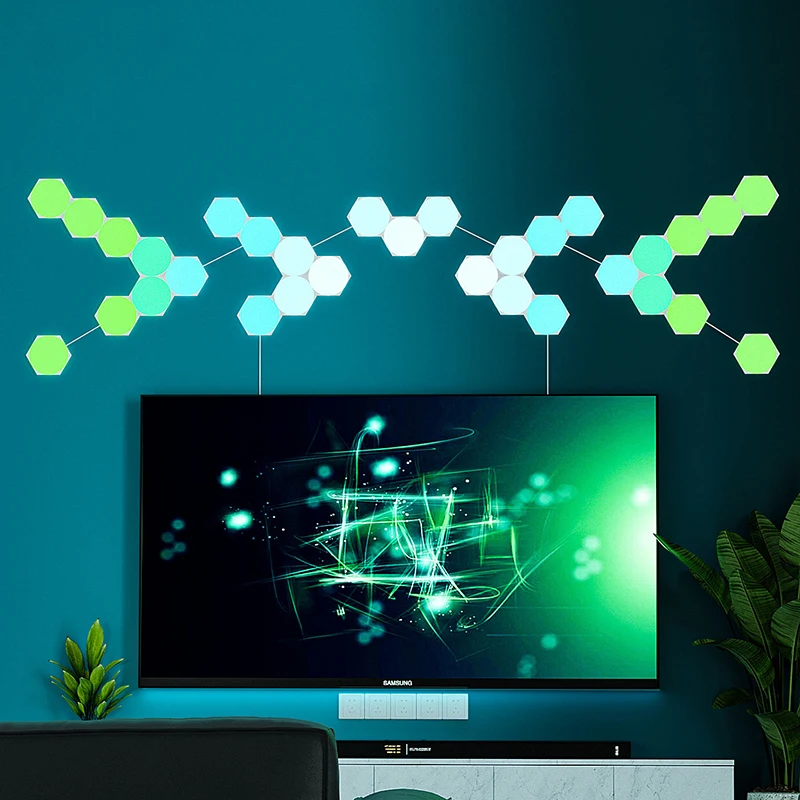 Hexagon Lights Smart LED Light Panel Game Sync RGB Voice Control