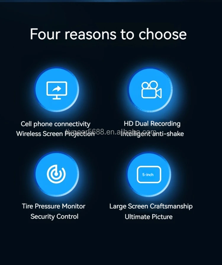 product tiypeor 5 inch motorcycle carplay dvr dual lens recording navigation waterproof display screen portable wireless android auto-3