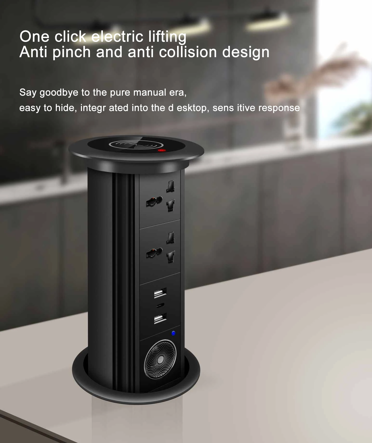 BNT Table Top Wireless Charging Socket - Intelligent & Waterproof