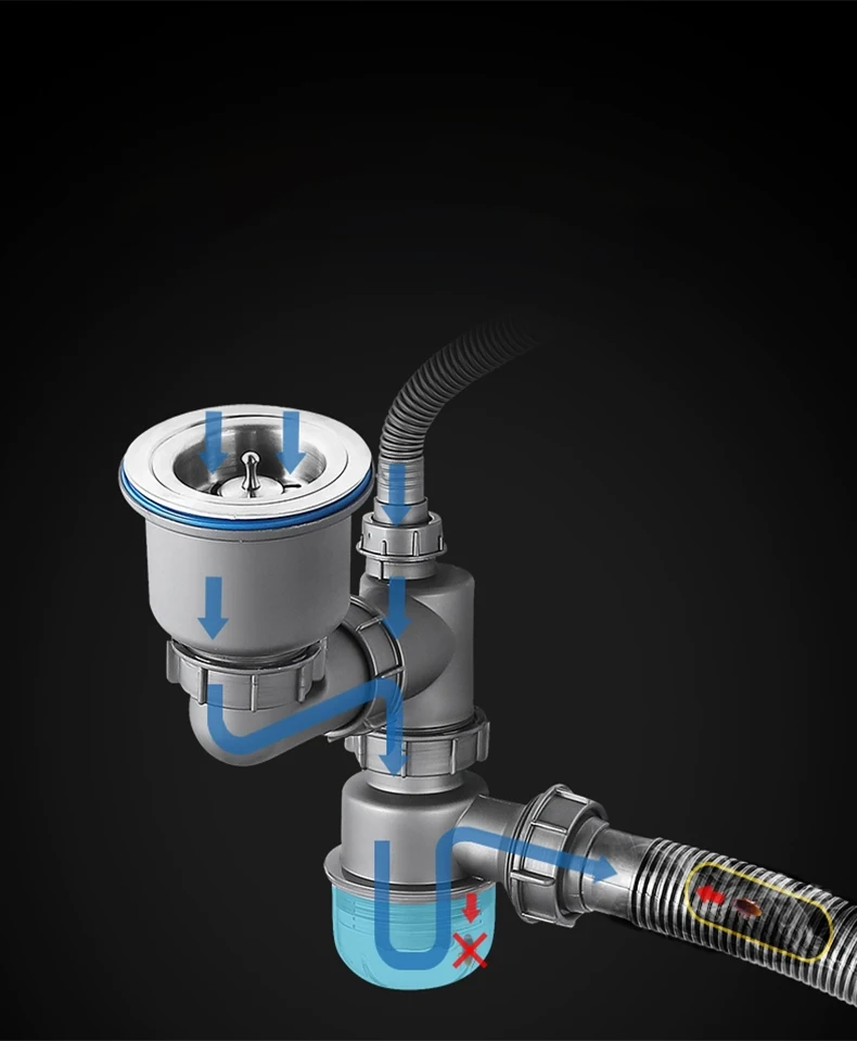 product factory made single bowl sink drainers with basket filters save space and support customization-1