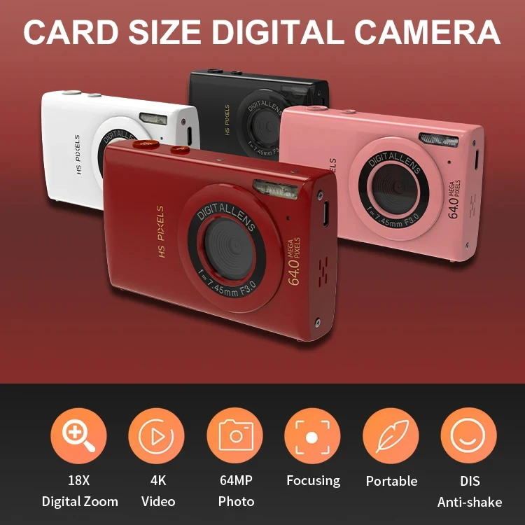 2024 Best Seller Entry Level Digital Cameras 64MP, 1080P Video