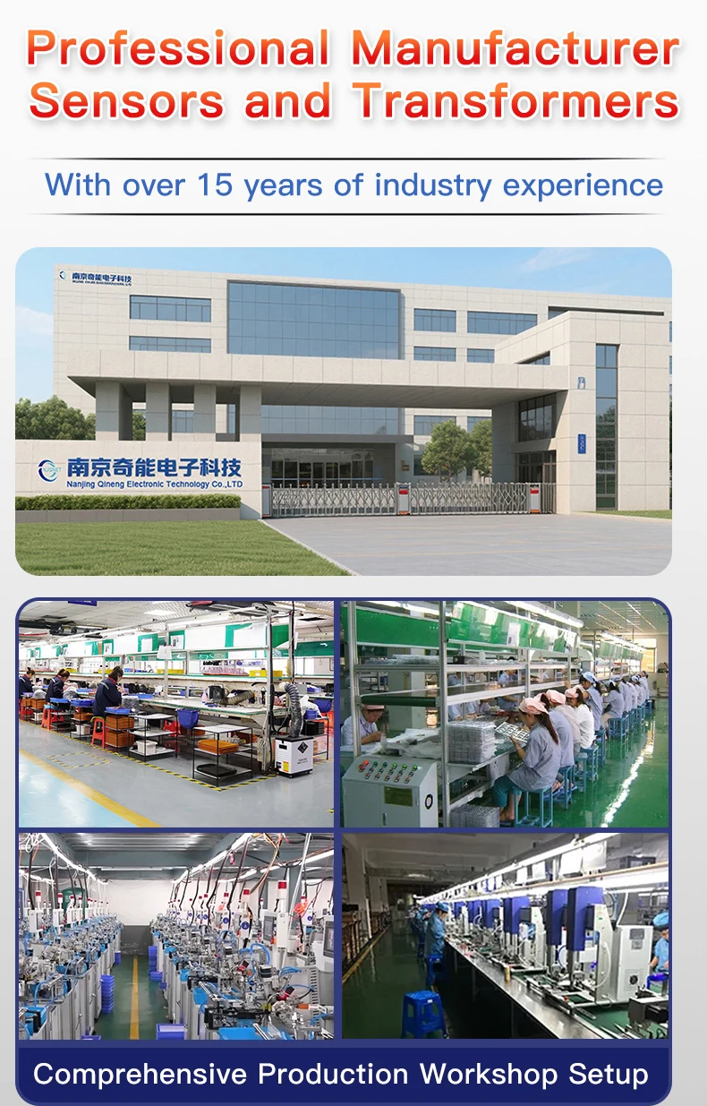 Split Core CT Current Transformer Factory QNCTK1-16 100A 333mV 60A 50A 1V 30A 3.33V 20A 5A 1A 0.333V AC Clamp on Current Sensor