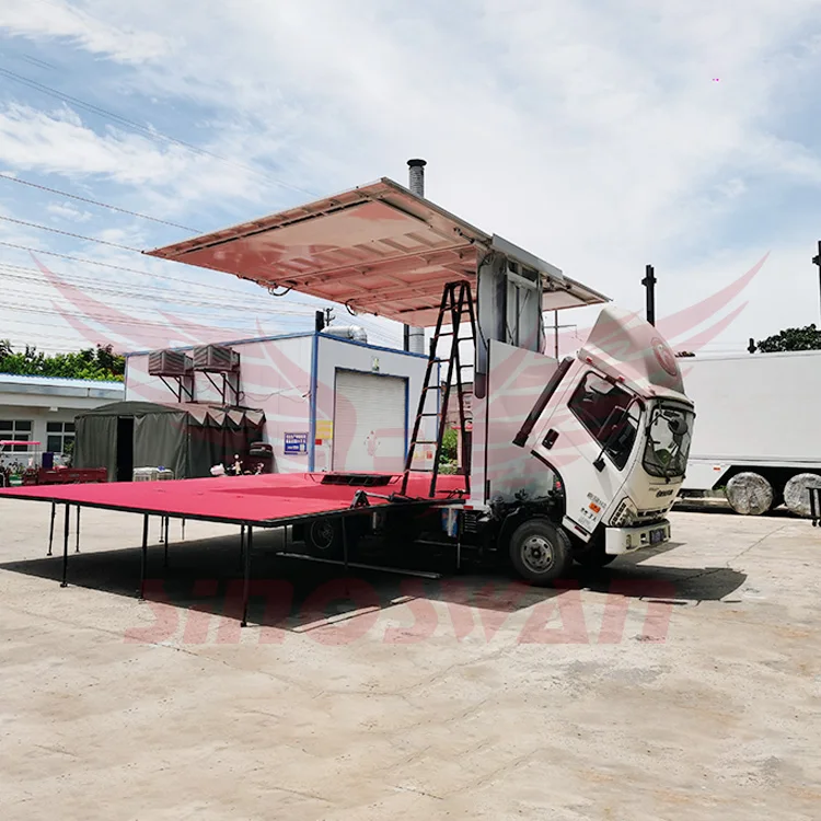 Custom 3 Stages Container Loading Platform Mobile Truck Mounted Lifting ...