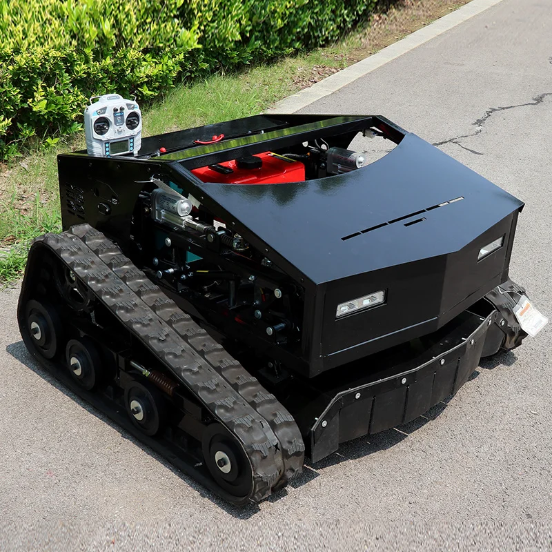 Agricultural Robot Zero Turn Flail Crawler Gasoline Remote Control Lawn Mower 800mm
