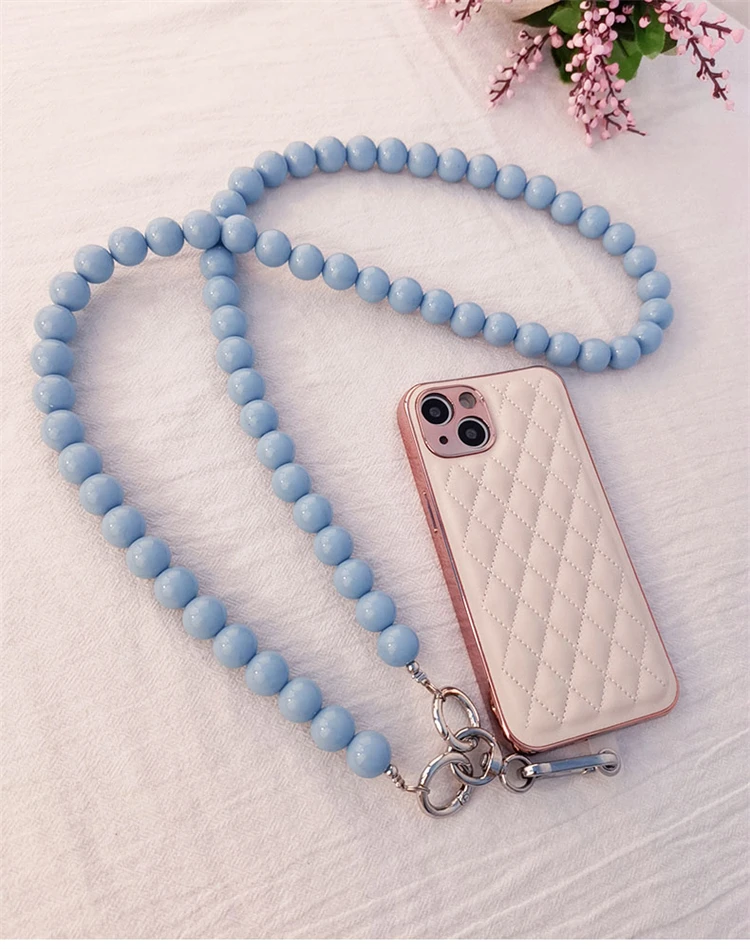 Шнурок для смартфонов с креплением для телефона, универсальный шейный ремешок с красочными бусинами для телефона