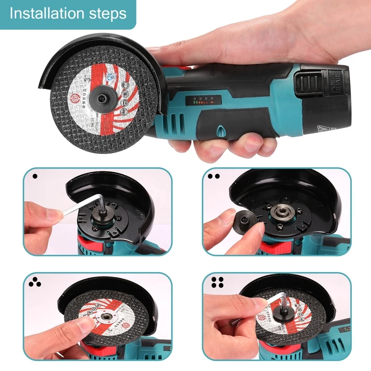 Kundenspezifische drahtlose Mini Portable Wood Steel Metal Schneidemaschine-elektrischer Winkel-Handschleifer Machine Ubear für Haus