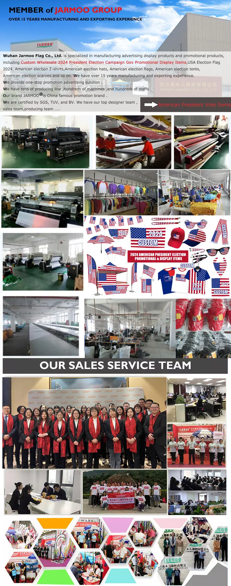 2024 Custom Advertising Campaign Printing Usa President Election