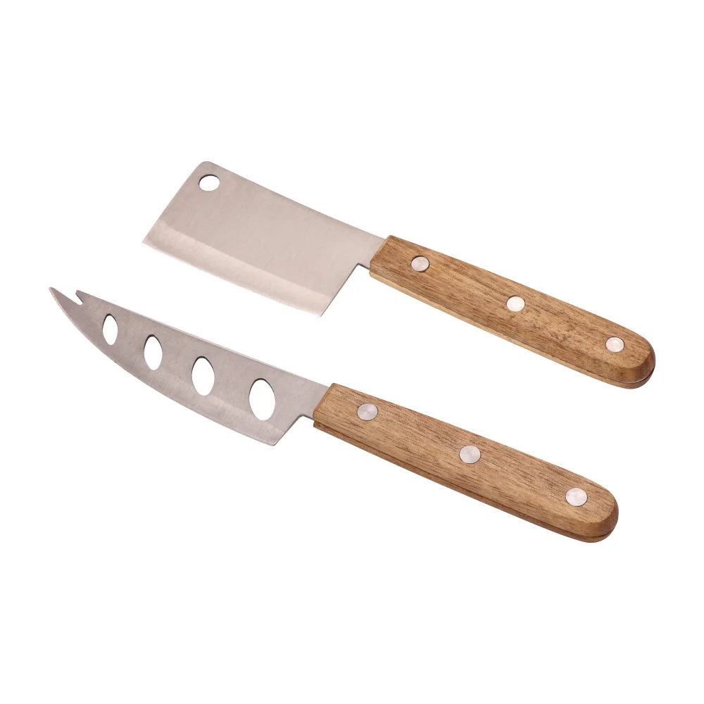 Деревянный кухонный инструмент скребок слайсер нержавеющая сталь резак для сыра Разделитель с деревянной ручкой набор ножей