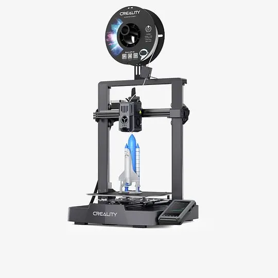 Impressora 3D Ender-3 V3 KE de baixo custo com compensação automática de eixo Z, perfeita para prototipagem caseira, projetos DIY e educação (EU Creality OS)._voghion.com