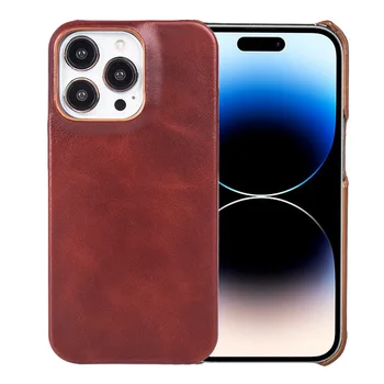 Zenos suitable for iPhone15 genuine leather phone case 13/14 phone case 12 protective cover Apple 15 phone case
