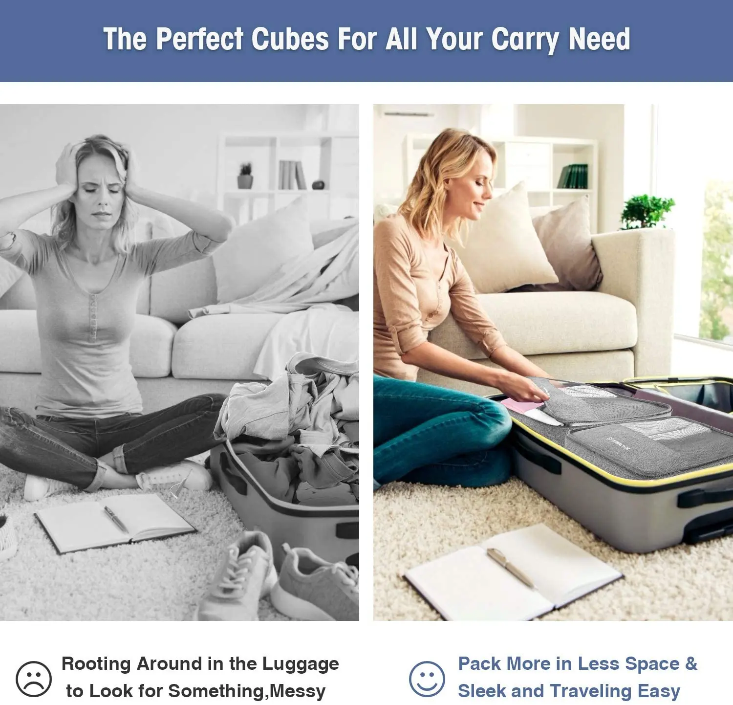 Packing Cubes For Suitcases 7 Luggage Packing Organizers