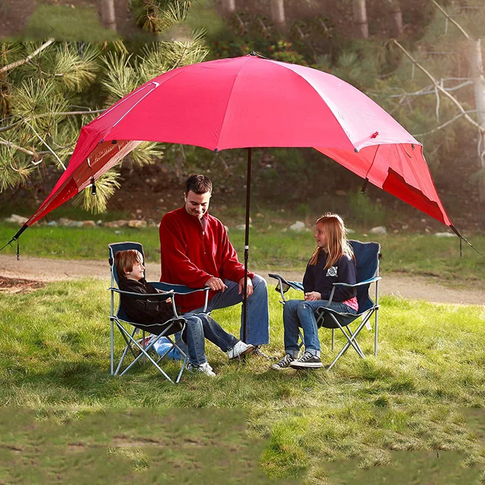 Wholesale Customization Outdoor Windproof UV-proof Fishing Beach Sun Umbrella Camping Side Fishing Umbrella Shelter Tents_voghion.com