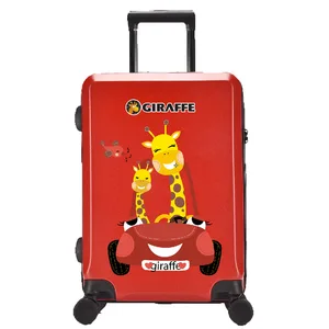 Light Weight ABS PC Luggage Cartoon Travelling Suitcase With Customized Pattern Trolley Case