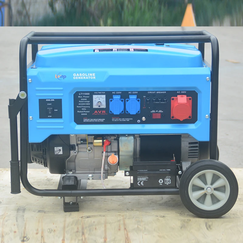 High Quality 8KW Chinese Portable Generators 6500 Rated Power with Single Phase AC Output inside Structure Engine for Sale supplier