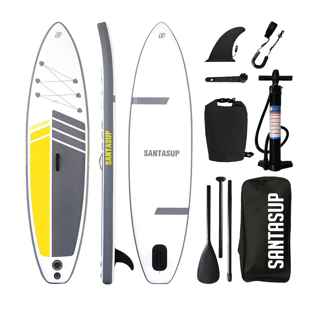 SANTASUPインフレータブルスタンドアップパドルボード11フィートSUP