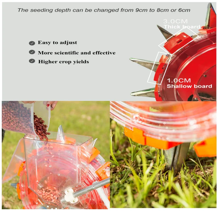 Manual Corn Maize Planting Sowing Machine Seeder Hautomatic Seeder Machine for Sowing Seed Soybean Peanut Planter Machine