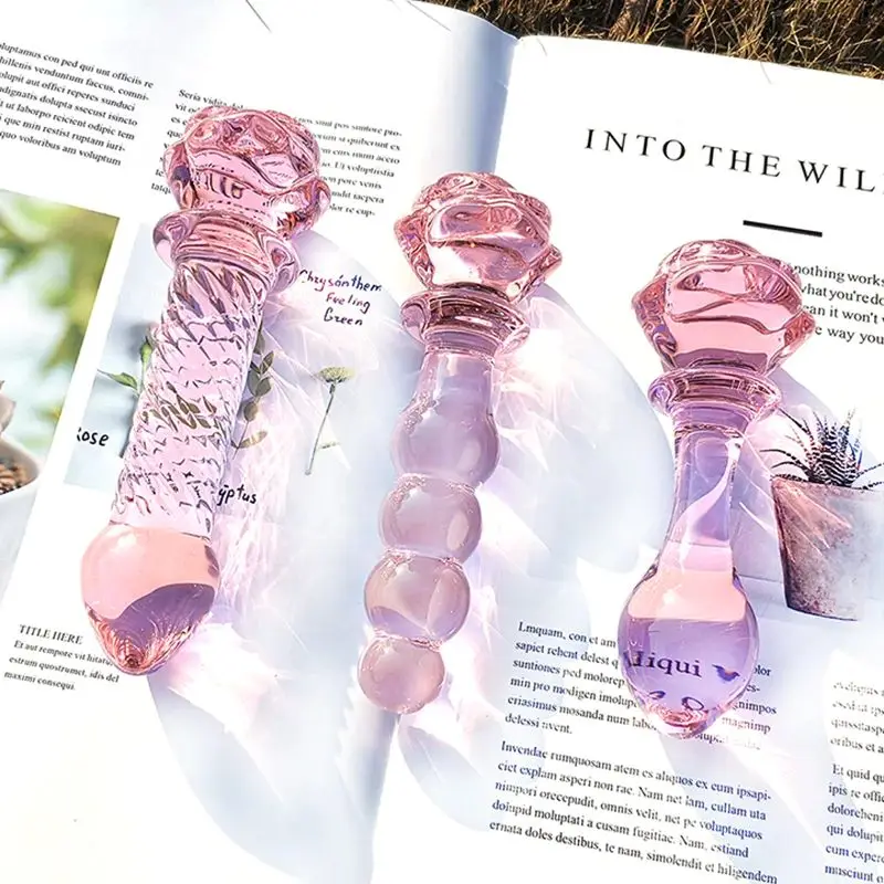 G-Punkt und Anus Dehnungs-Plugs Vagina Anale Stimulation Erotikspielzeug Kristall Rosa Rosenblte Glas Dildo Anal Butt Plug fr Frauen G-Punkt und Anus Dehnungs-Plugs Vagina Anale Stimulation Erotikspielzeug Kristall Rosa Rosenblte Glas Dildo Anal Butt Plug fr Frauen