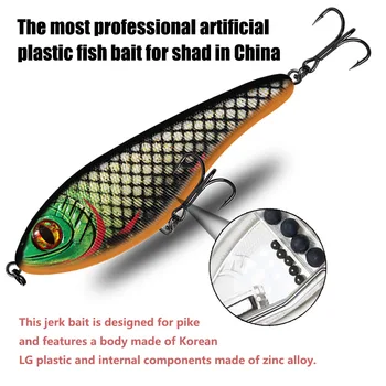 CHEERY Submersible Vibrating Sinking Biomimetic Fish Lure 105cm 12cm Stainless Steel Slow-Sinking Artificial Hard Bait – Hard Lure – view 3
