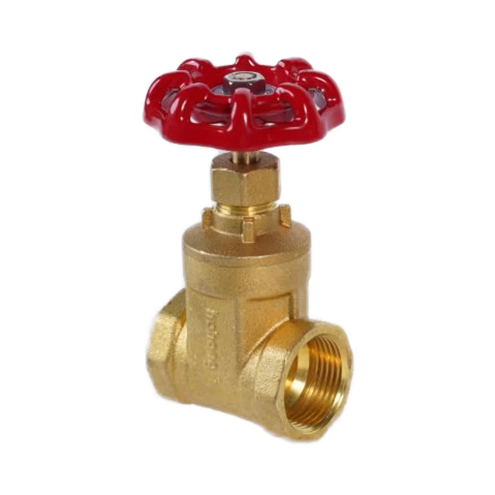 Manufacture High-Temperature Manual Brass Control Gate Valve 1/2\" & 4\" Brass with Copper Thread Ball Structure for Water Use factory